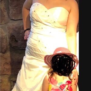 White Wedding Gown Sweetheart JJ House Halloween Drag Costume